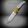 RAPTOR GOLD эксклюзивный складной нож ручной работы мастера студии ANDROSHCHUK KNIVES, купить заказать в Украине (Сталь - CPM® S125V™ 65HRC)